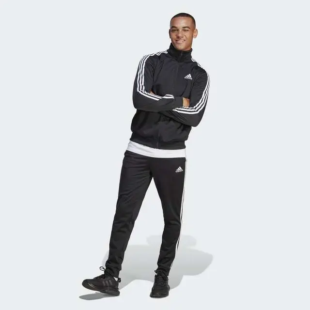 adidas Men's Basic 3-Stripes Tricot Track Suit Size L photo 2