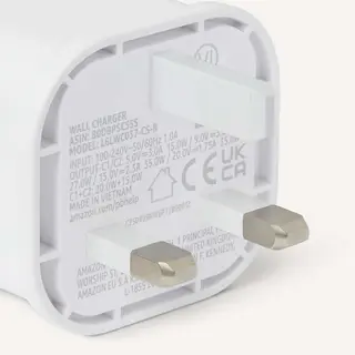 Amazon Basics 35W 2-Port GaN USB-C Nano Wall Charger in White thumbnail 3