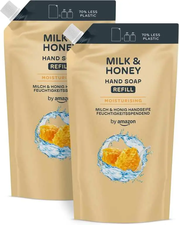 Amazon Milk & Honey Hand Soap Refill, 2 x 1000ml