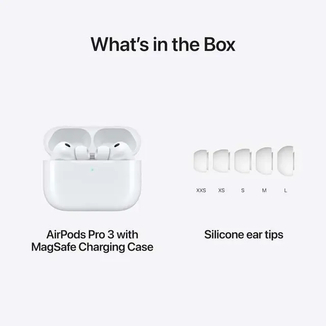 Apple AirPods Pro 3 Wireless Earbuds with ANC, Live Translation and Heart Rate Sensing photo 2