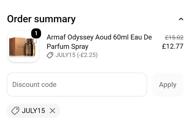 Armaf Odyssey Aoud 60ml or 100ml Eau De Parfum Spray available photo 2