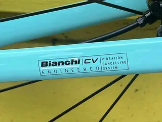 Bianchi Infinito CV Disc Road Bike with 105 Di2 Groupset and Vision Trimax 30 Wheels thumbnail 3