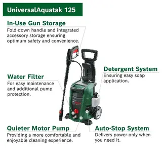 Bosch UniversalAquatak 125 Pressure Washer 1500W 125 bar thumbnail 2