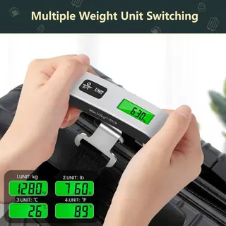 Brencco Electronic Luggage Scale, 50kg/110lb Portable thumbnail 2