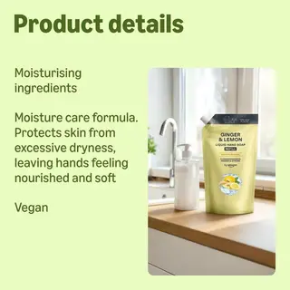 by Amazon Ginger & Lemon Hand Soap Refill 2 x 1L thumbnail 2