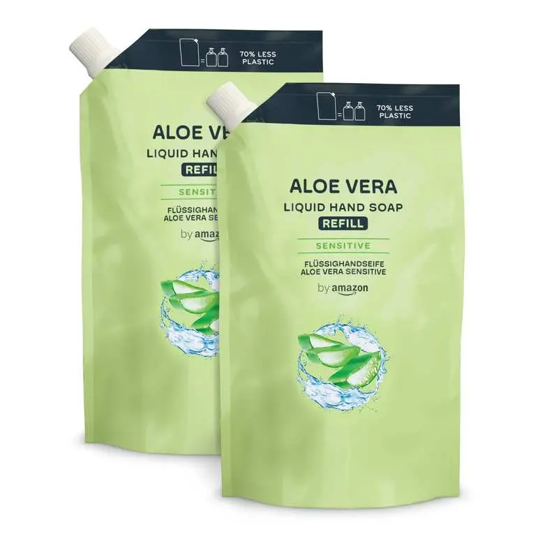 by Amazon Aloe Vera & Mango Hand Soap Refill Pack of 2 x 1000ml