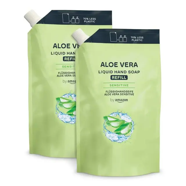 by Amazon Aloe Vera & Mango Hand Soap Refill Pack of 2 x 1000ml