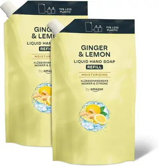 by Amazon Ginger & Lemon Hand Soap Refill 2 x 1L