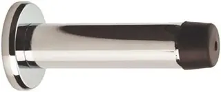 Carlisle Brass Wall Mounted Cylinder Door Stop in Polished Chrome