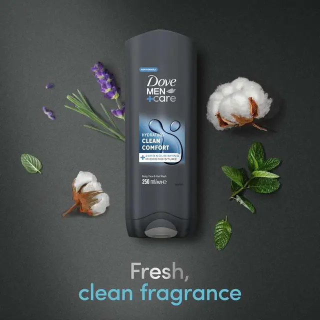 Dove Men+Care Hydrating Clean Comfort 3-in-1 Wash Multi-buy photo 3