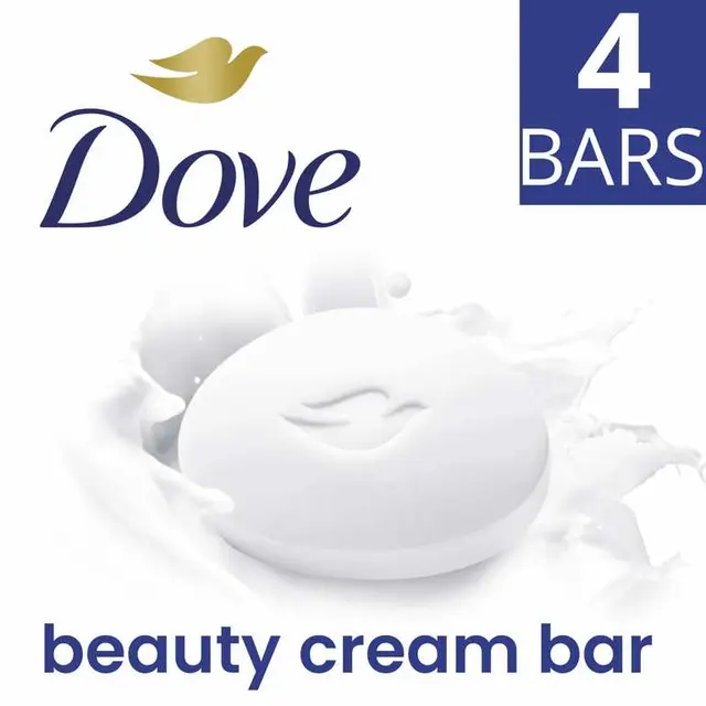 Dove Original Beauty Bar Soap with Moisturising Cream, 4 x 90g photo 2