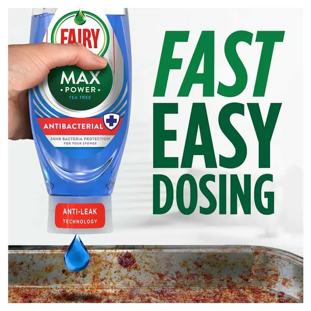 Fairy Max Power Antibacterial Washing Up Liquid 730ml photo 3