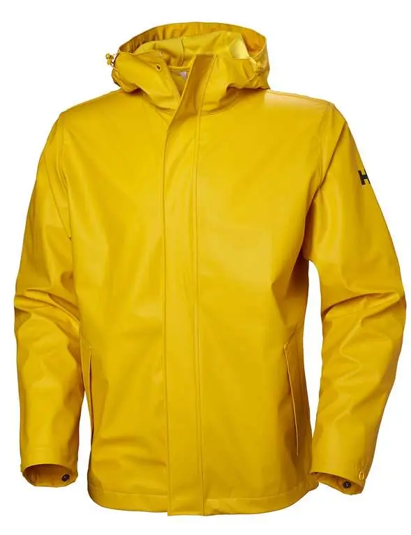 Helly Hansen Men's Moss Shell Jacket Waterproof Helox+ Large Yellow