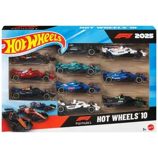 Hot Wheels Formula 1 1:64 Die-Cast Cars 10 Pack and Hot Wheels 1:64 Ferrari Die-Cast Cars 5 Pack thumbnail 3