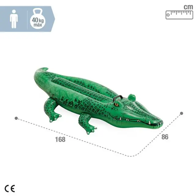 Inflatable Crocodile Ride-On for Kids photo 3