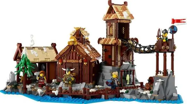 LEGO Ideas Viking Village 21343 Medieval Building Set photo 2