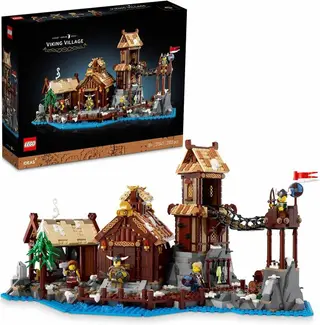LEGO Ideas Viking Village 21343 Medieval Building Set thumbnail 1
