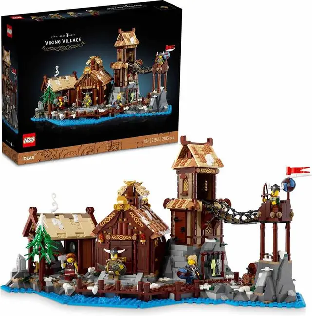 LEGO Ideas Viking Village 21343 Medieval Building Set