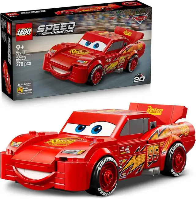 LEGO Speed Champions Back to the Future Time Machine or Disney Cars Lightning McQueen photo 2