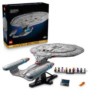 LEGO Icons Star Trek U.S.S. Enterprise NCC-1701-D with 9 Minifigures and Separation Function 10356