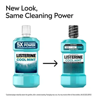 Listerine Cool Mint Intense Taste Classic Mouthwash 2 x 250ml thumbnail 2
