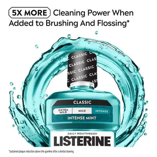 Listerine Cool Mint Intense Taste Classic Mouthwash 2 x 250ml thumbnail 3