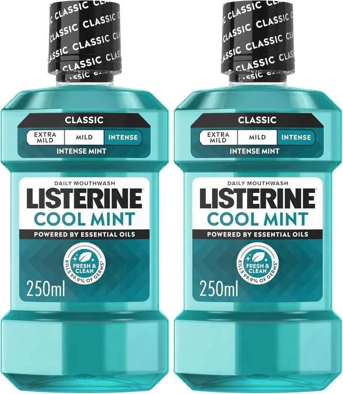 Listerine Cool Mint Intense Taste Classic Mouthwash 2 x 250ml