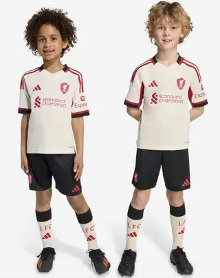 Liverpool FC adidas 25/26 Mini Kids Football Kit Home, Away or Goalkeeper thumbnail 2
