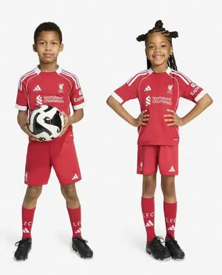 Liverpool FC adidas 25/26 Mini Kids Football Kit Home, Away or Goalkeeper thumbnail 3