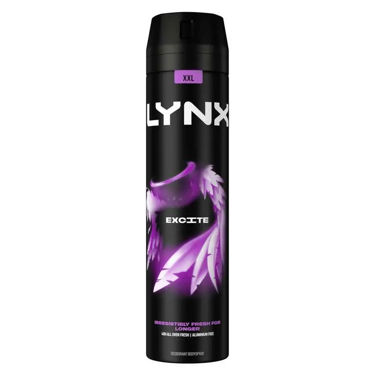 Lynx Excite Body Spray for Men, 250ml