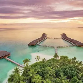 Maldives All-Inclusive 7 Nights Medhufushi Island Resort Beach Villa with Flights from London for Two
