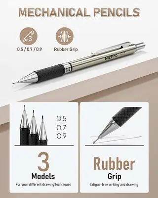 Nicpro 35 Piece Mechanical Pencil Art Set thumbnail 2