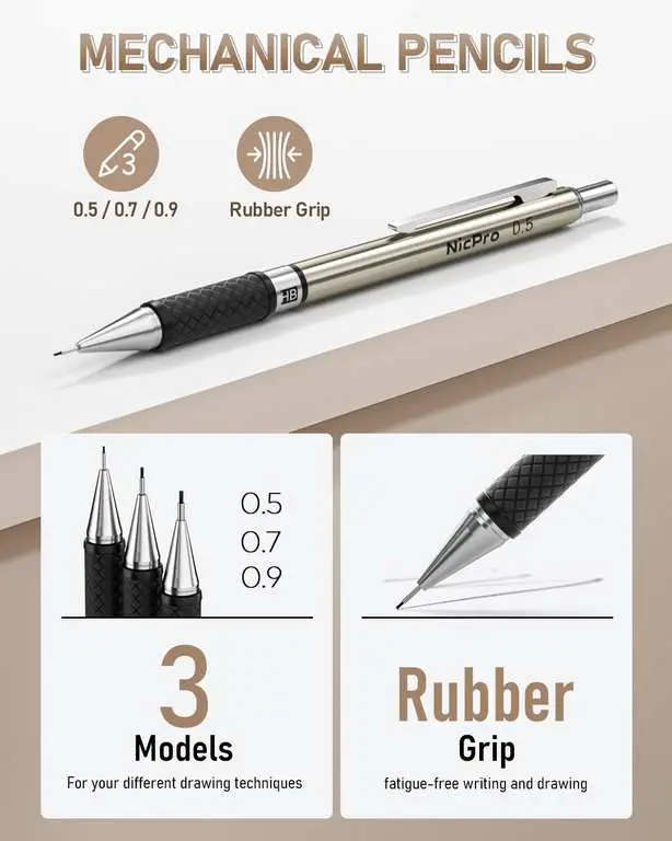 Nicpro 35 Piece Mechanical Pencil Art Set photo 2