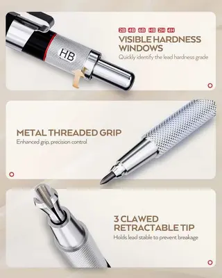 Nicpro 35 Piece Mechanical Pencil Art Set thumbnail 3