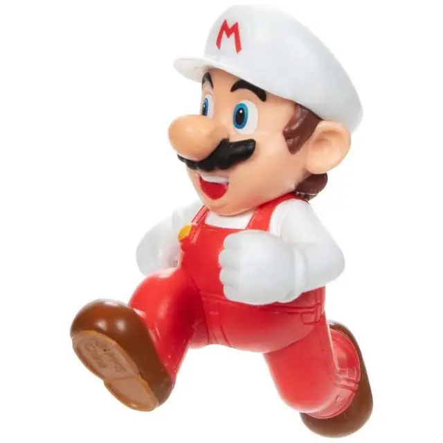 Nintendo Super Mario 6cm Raccoon Mario and Fire Running Mario Figures, 6cm Luigi with Super Mushroom photo 2