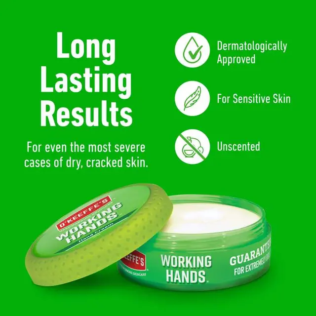 O'Keeffe's Working Hands Hand Cream 96g Jar for Extremely Dry Cracked Skin photo 2