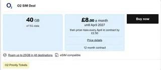 O2 Sim Only Plans: 10GB £7/m, 40GB £8/m, 75GB £10/m via Uswitch thumbnail 2