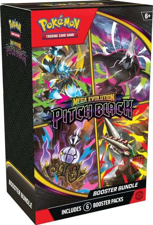 Pokemon TCG Mega Evolution Pitch Black Booster Bundle 6 Packs Invite Only