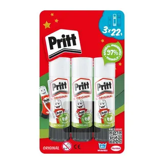 Pritt Child-Friendly Glue Stick 22g Pack of 3