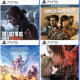 The Last Of Us Part II Remastered, Uncharted Collection, Horizon Zero Dawn, Death Stranding 2 PS5 Games at Smyths with Free Click & Collect
