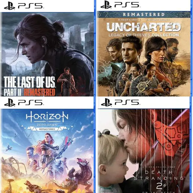 The Last Of Us Part II Remastered, Uncharted Collection, Horizon Zero Dawn, Death Stranding 2 PS5 Games at Smyths with Free Click & Collect