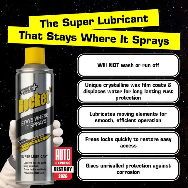 Rocket TT Multi-Purpose Lubricant Spray 100ml Rust Remover and Anti-Corrosion Maintenance Spray photo 3