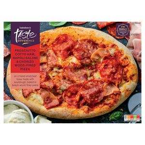 Sainsbury's TTD Woodfired Pizzas Half Price from 15 July - 7 Options Include Garlic Chicken & Smoked Bacon photo 2