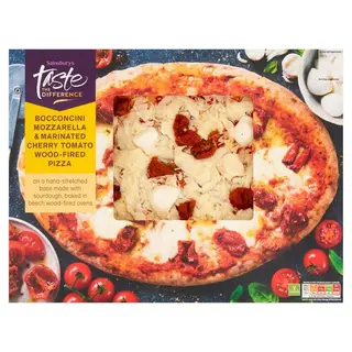 Sainsbury's TTD Woodfired Pizzas Half Price from 15 July - 7 Options Include Garlic Chicken & Smoked Bacon