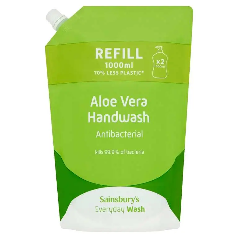 Sainsbury's Aloe Antibacterial Handwash 1L Pack of 3
