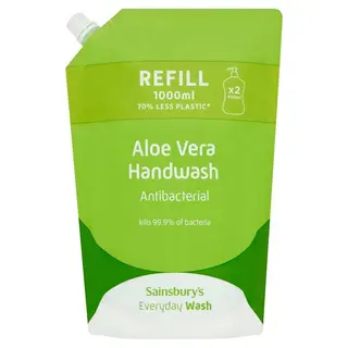 Sainsbury's Aloe Antibacterial Handwash 1L Pack of 3