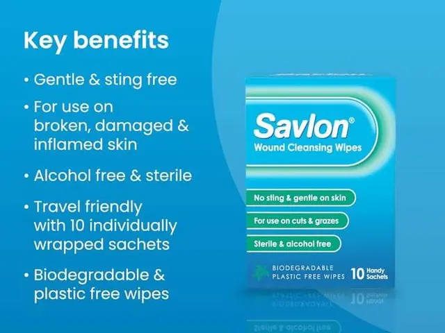Savlon Wound Cleansing Wipes Alcohol Free 10 Pack photo 3