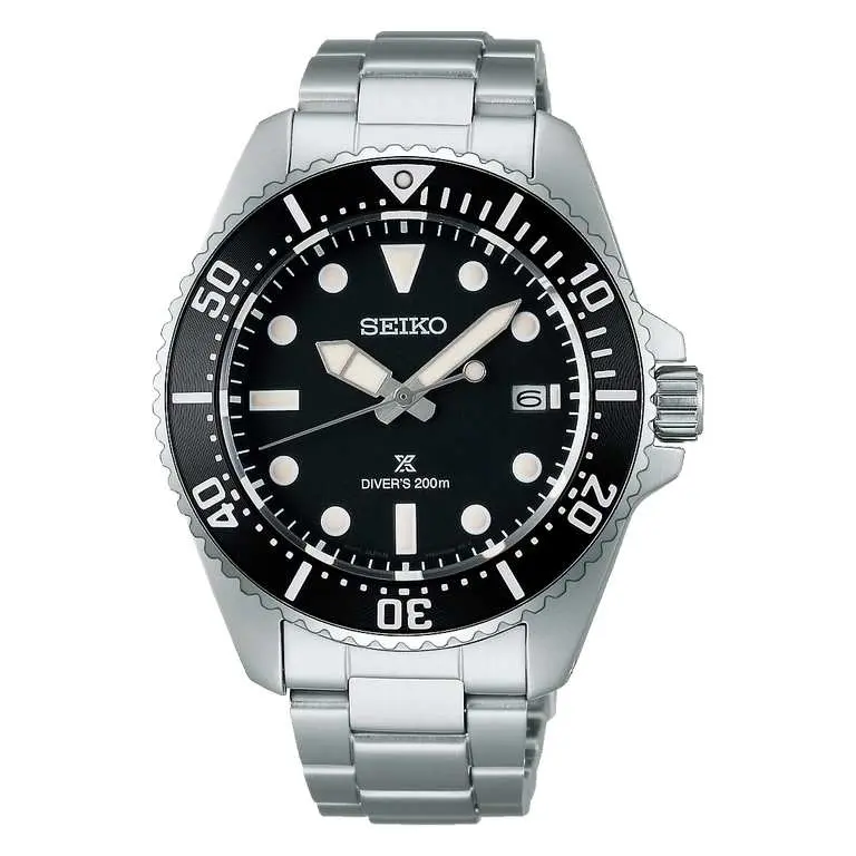 Seiko Prospex Diver's Watch 41mm Solar Black SNE597P1
