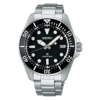 Seiko Prospex Diver's Watch 41mm Solar Black SNE597P1