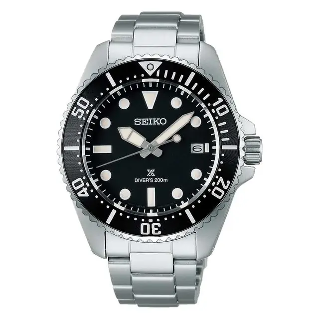 Seiko Prospex Diver's Watch 41mm Solar Black SNE597P1